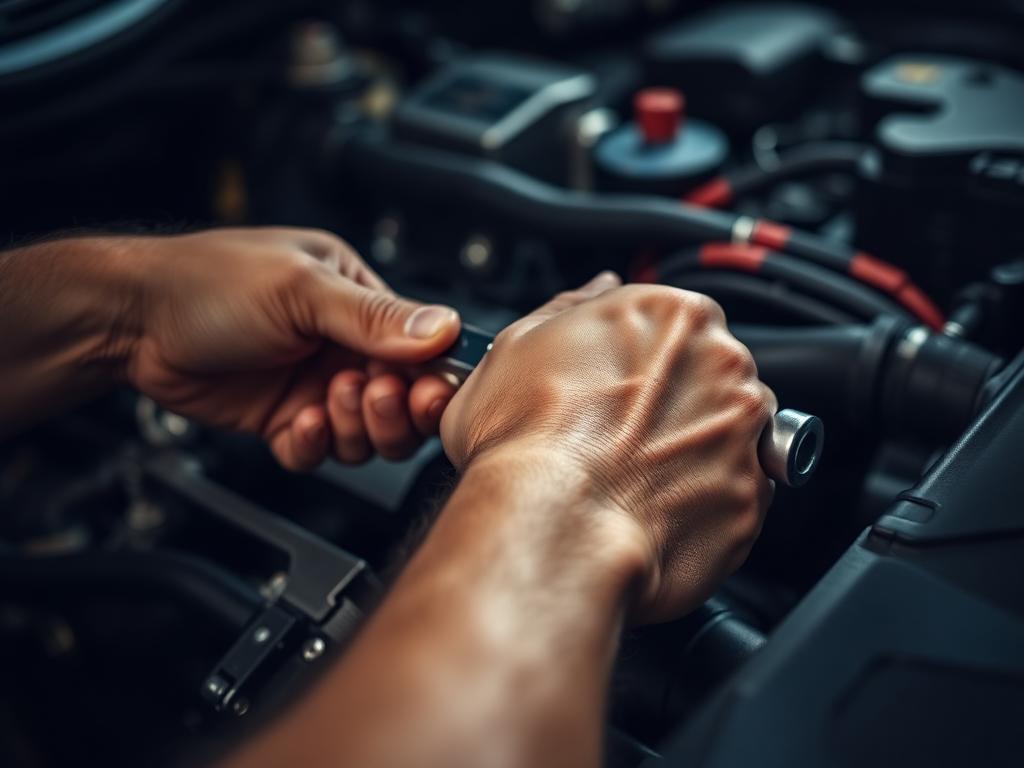 Engine repair work